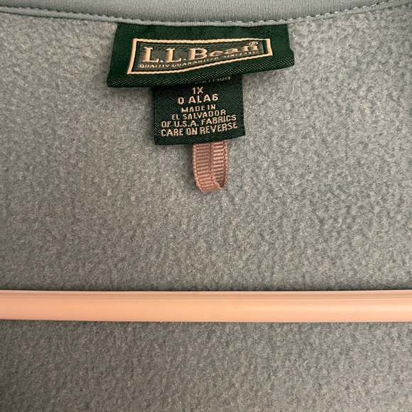 LL Bean feather fleece full zip - Picture 4 of 5